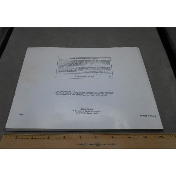 Radio Shack Science Fair 60 in One Electronic Project Owner's Manual ONLY 1994 - Picture 6 of 6